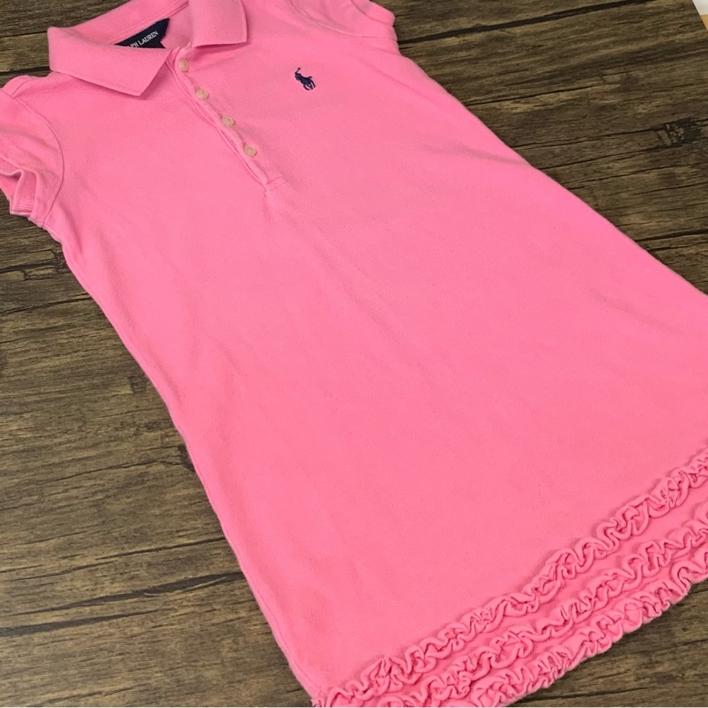 EUC Ralph Lauren girl dress, pink- size 5